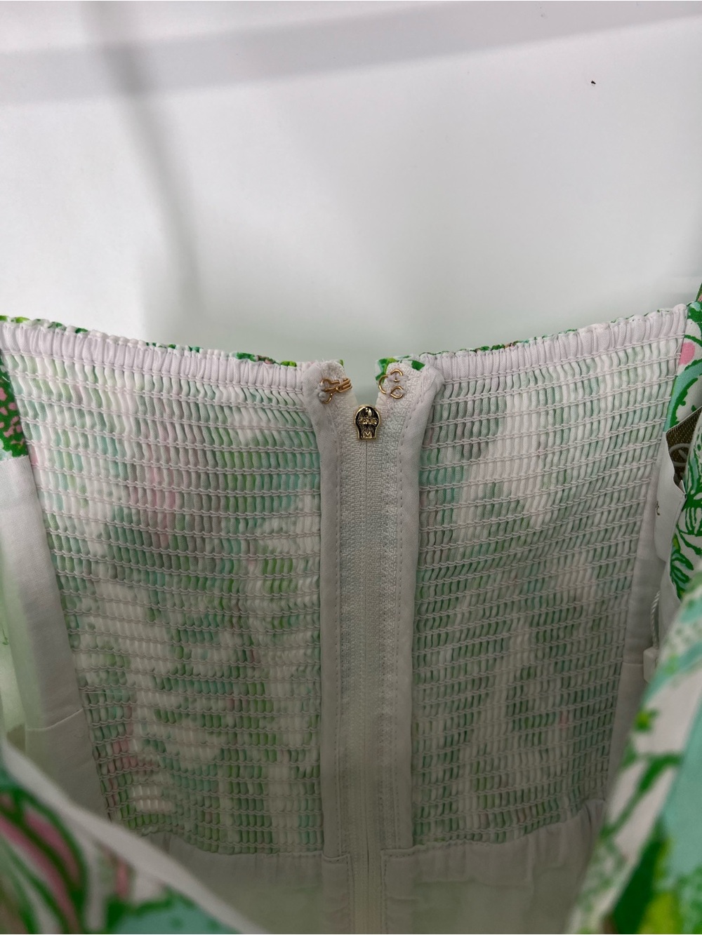 Lilly Pulitzer White Green Floral Nautical Preppy Botanical Bow Front Maxi Dress - Picture 7 of 12